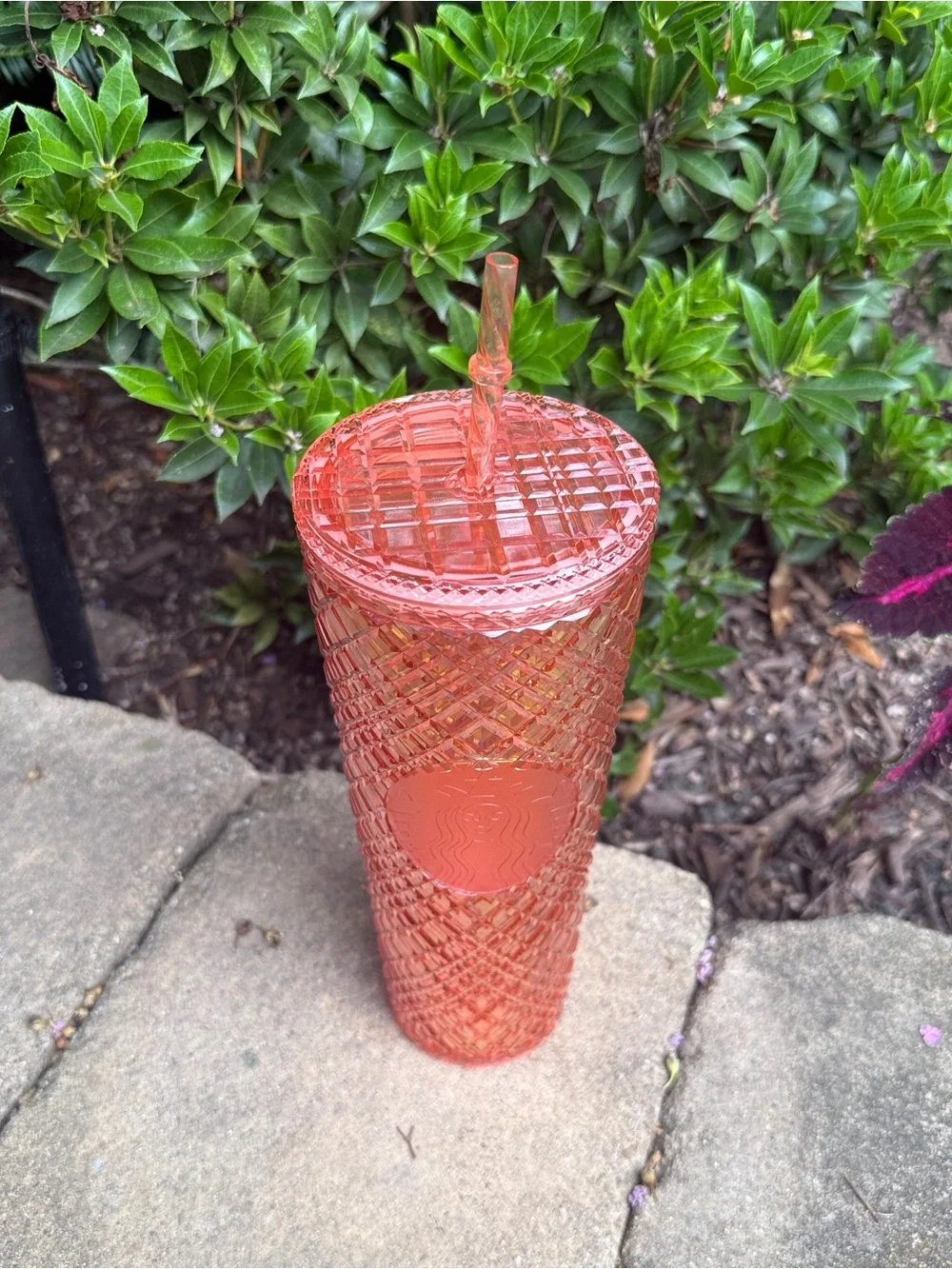NWT Starbucks 2021 Winter Holiday Jeweled Tumbler Rose Gold